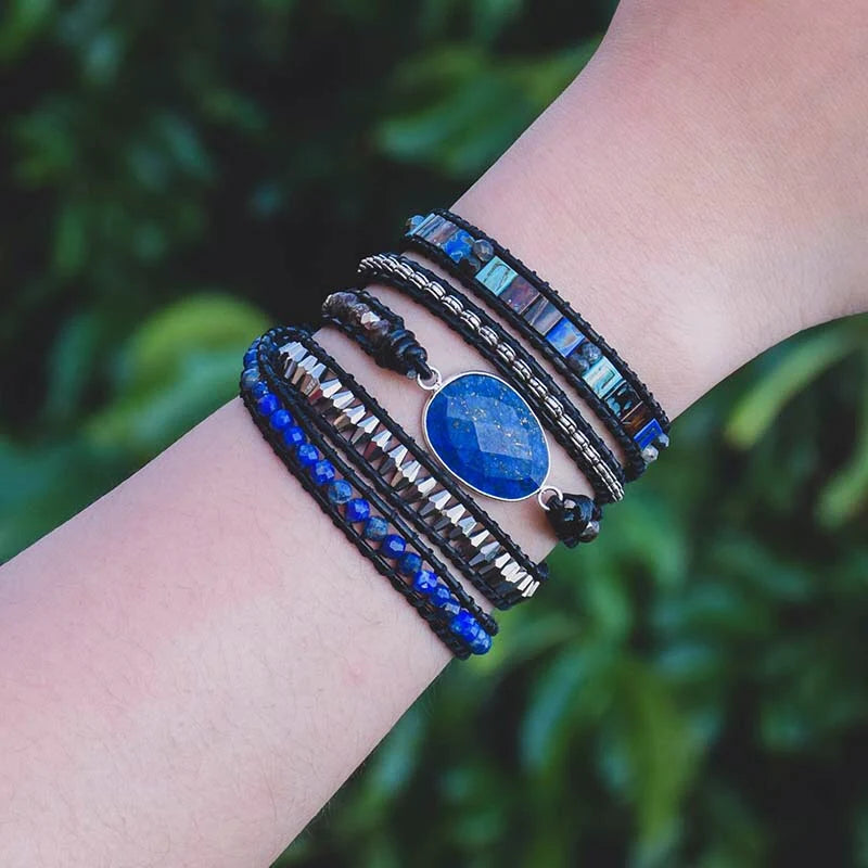 💎 Lapis Lazuli-stenar Armband