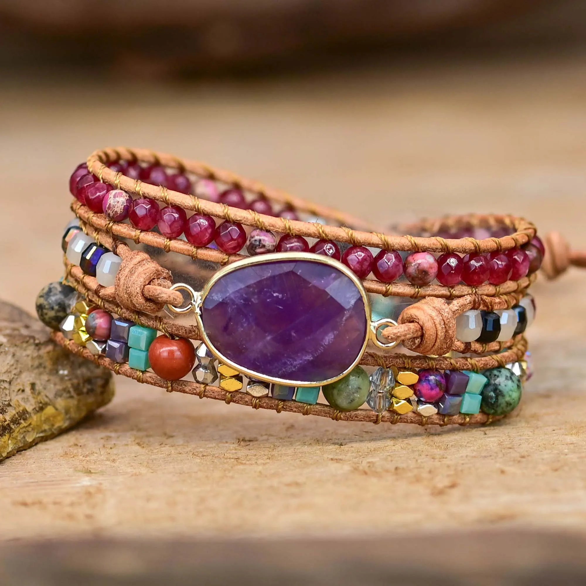 💜 Amethystens Magi Boho Armband