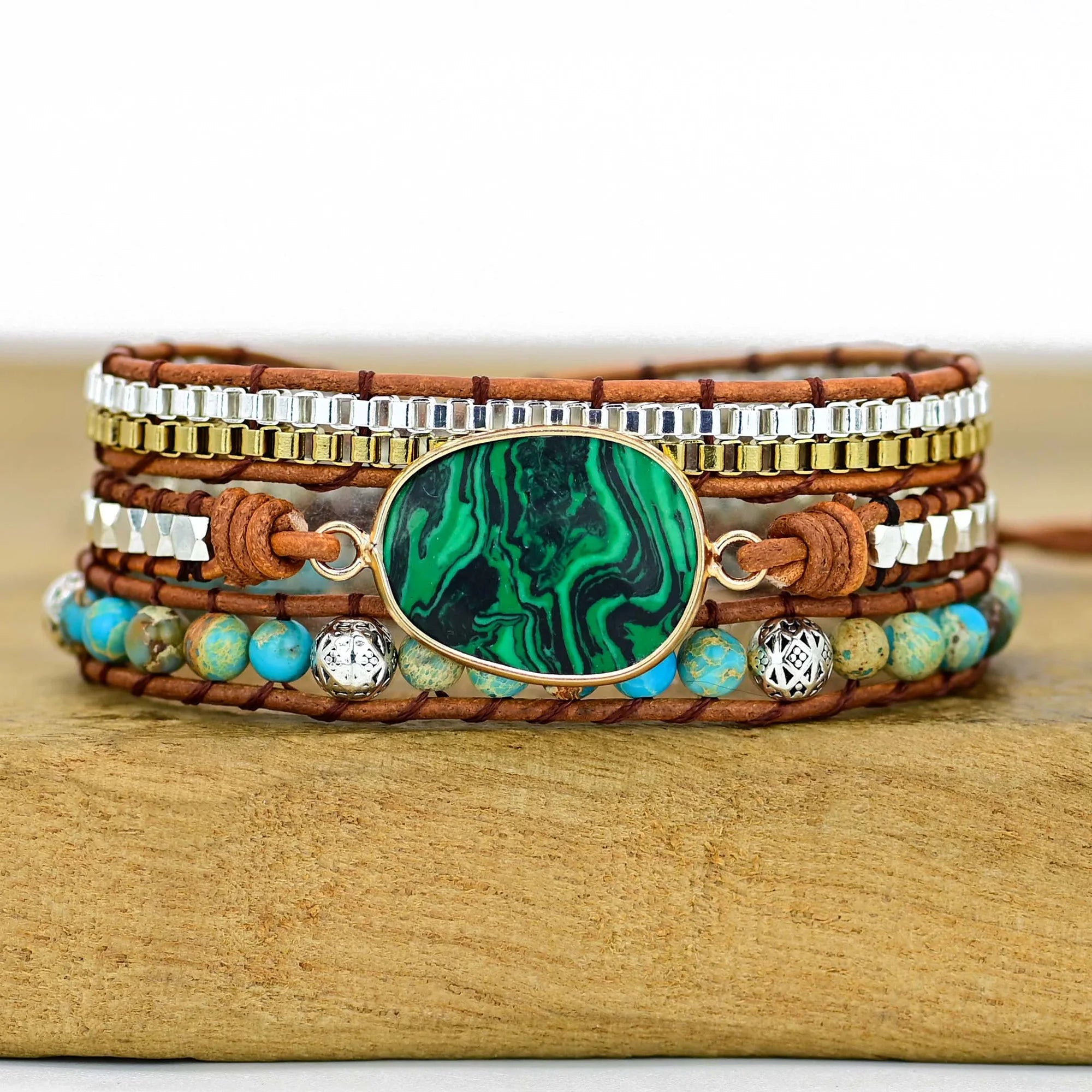 Bohemiskt 3-Lagers Wrap-armband