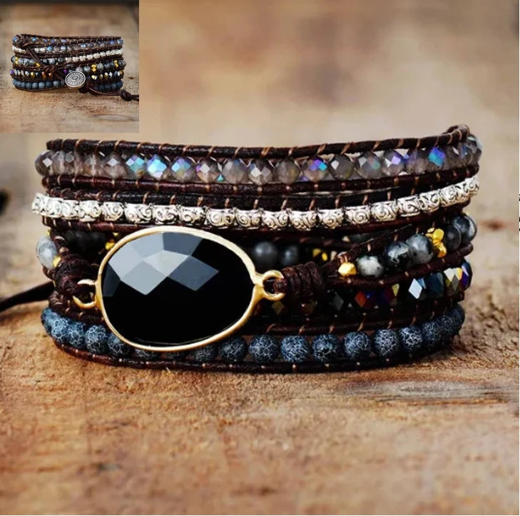 Svart Bohemiskt Armband