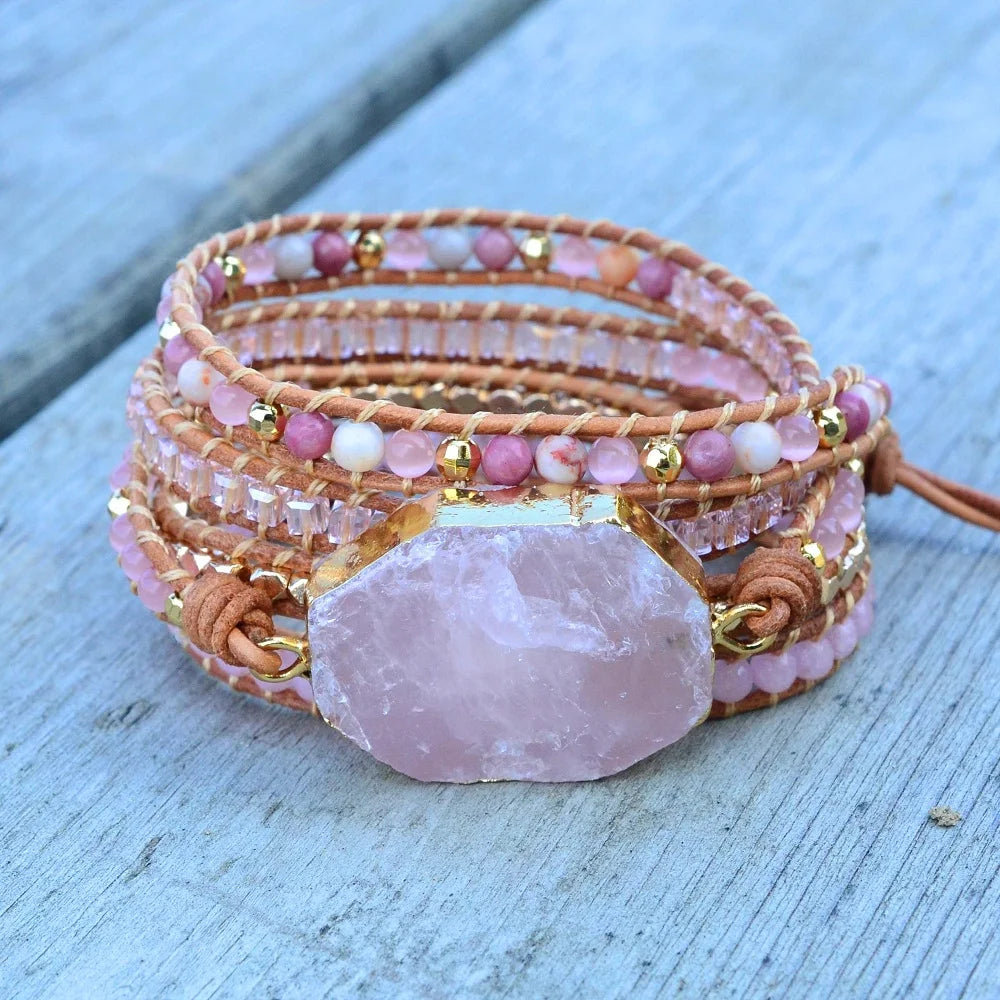 🌸 Rosenkvartsens Kraft Armband