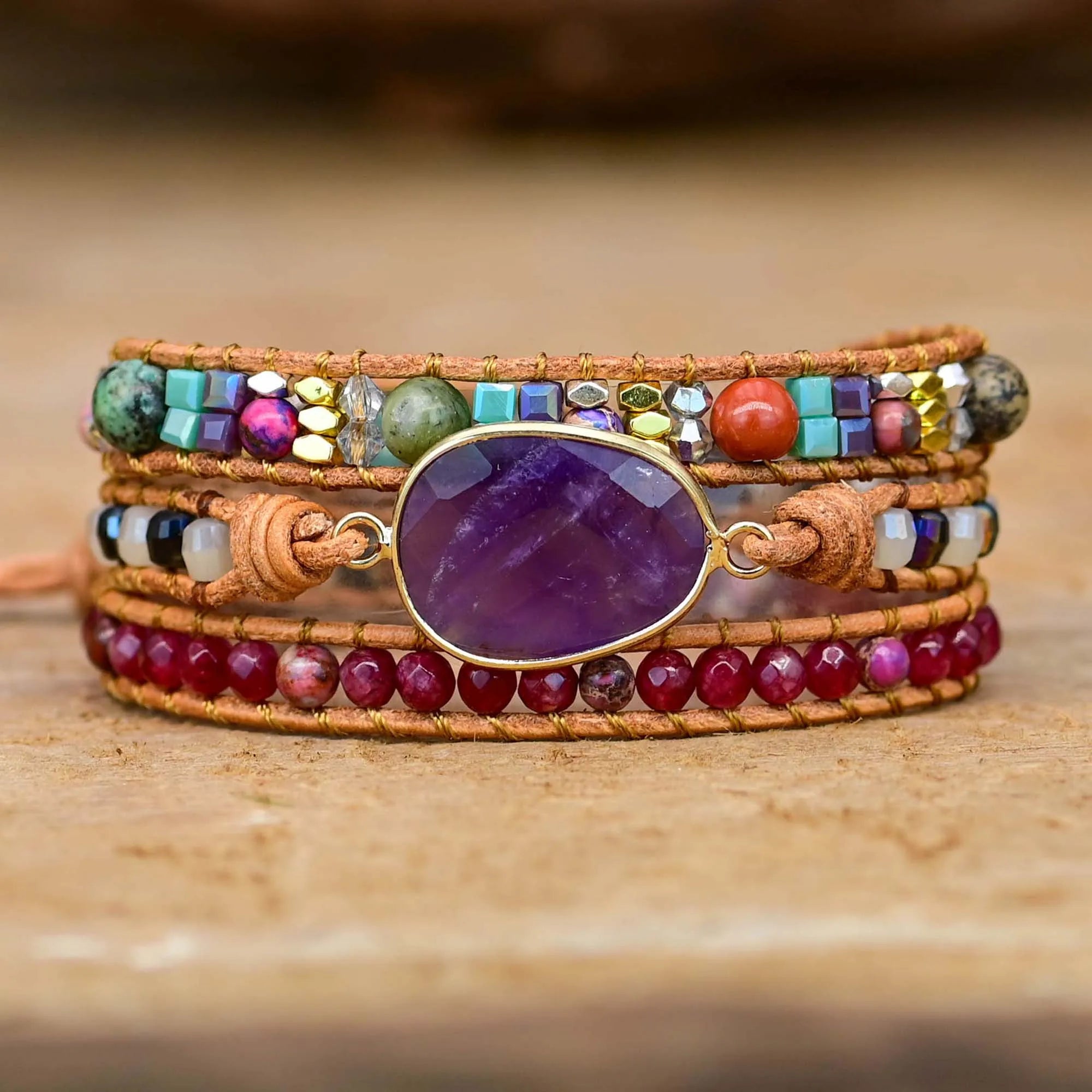 💜 Amethystens Magi Boho Armband