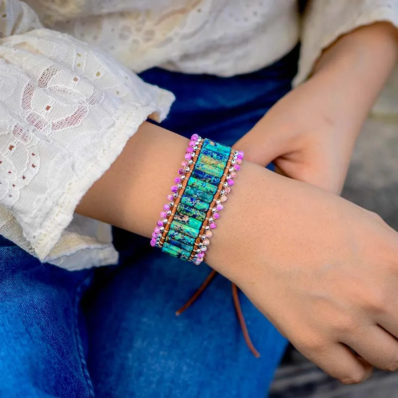 Bohemiskt Läderarmband