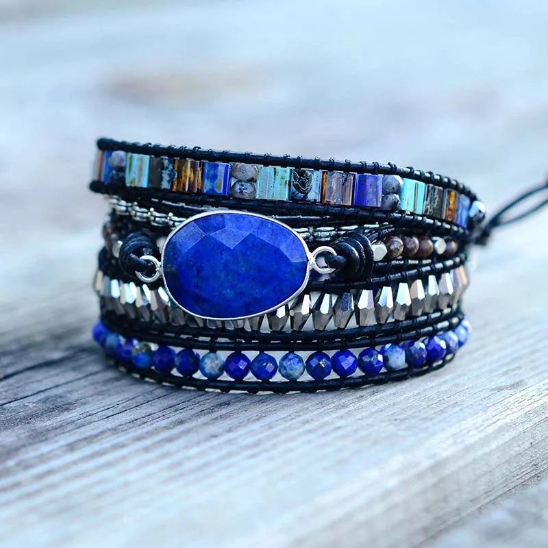 💎 Lapis Lazuli-stenar Armband