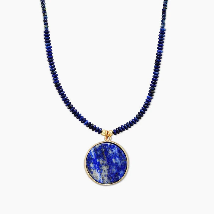 Boho Lapis Lazuli Halsband