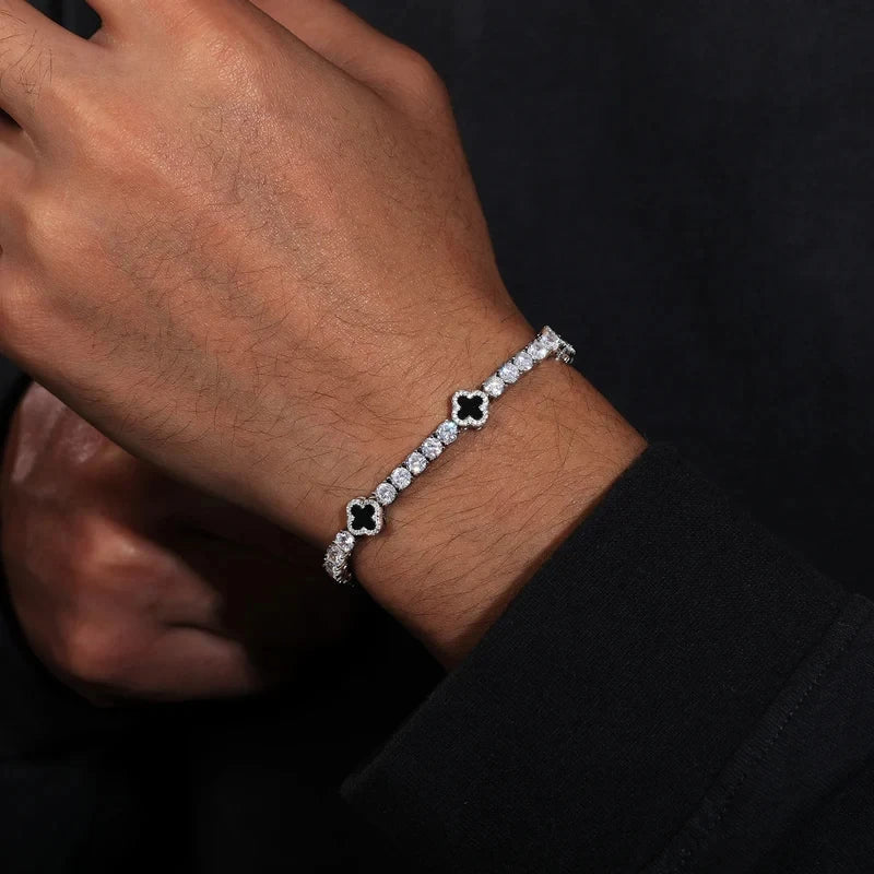 4mm Motif Tennis Armband