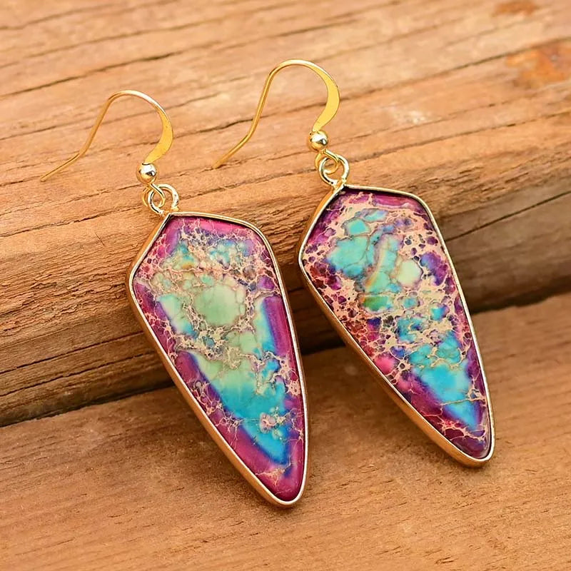 Imperial Jasper Arrow Örhängen