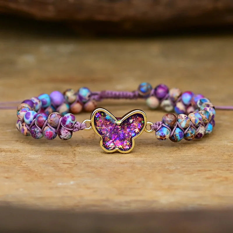🦋 Butterfly Opal Armband