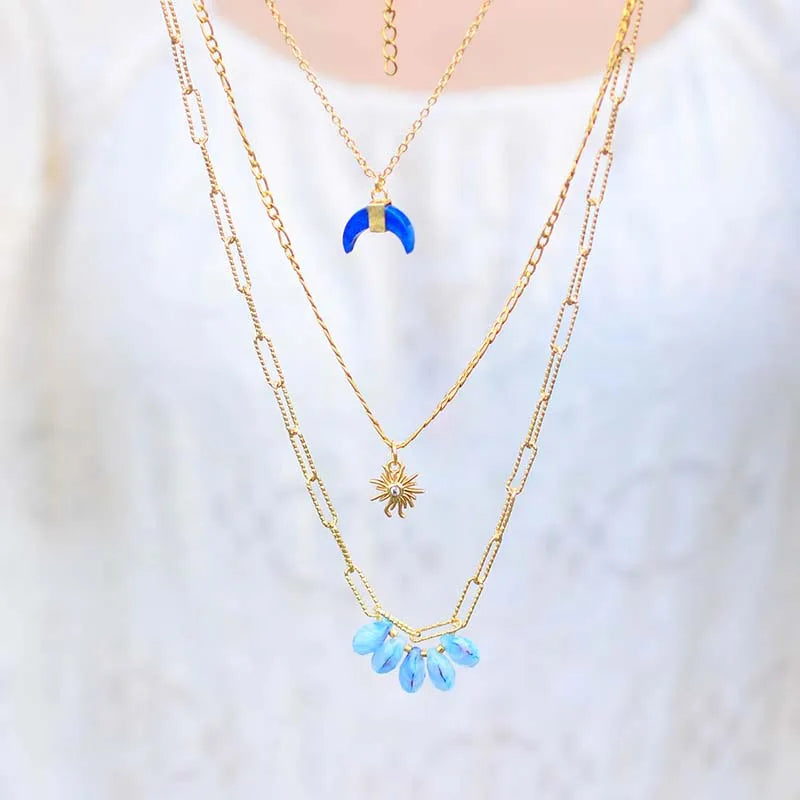 💙 Lapis Moon 3-lagers Halsband