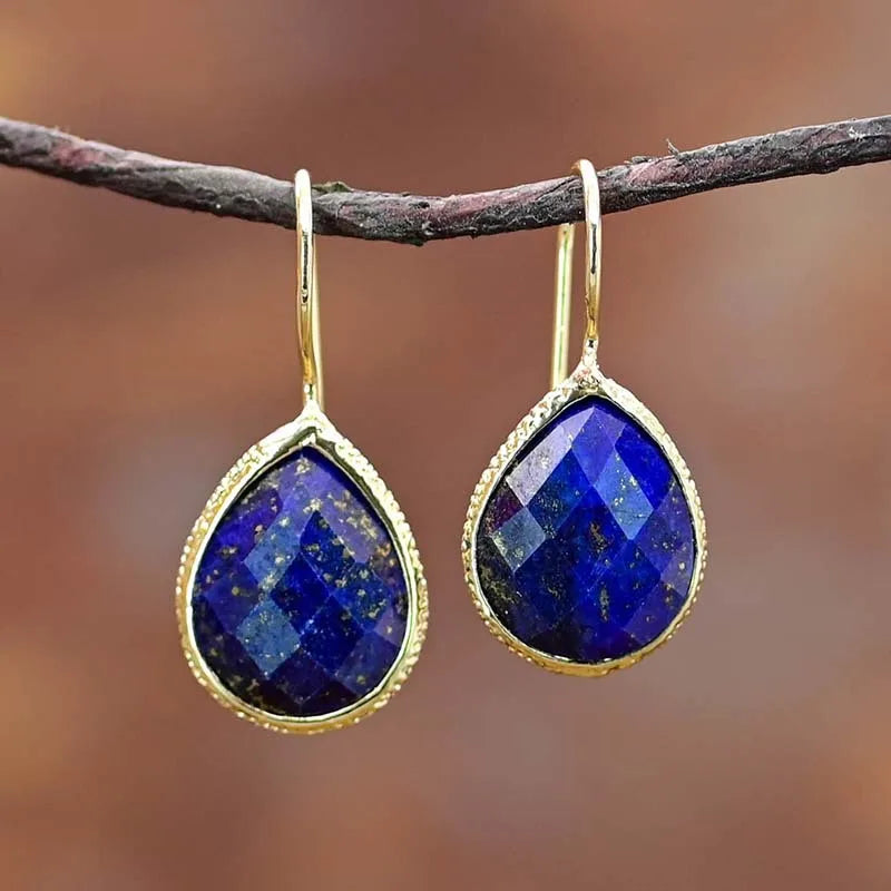 💙 Lapis Lazuli Drop Örhängen