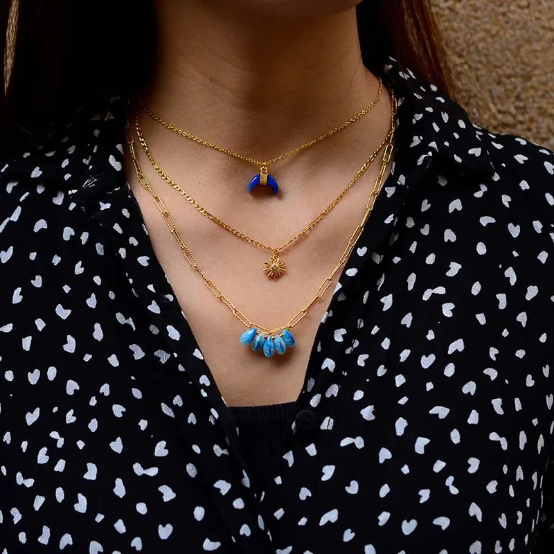 💙 Lapis Moon 3-lagers Halsband