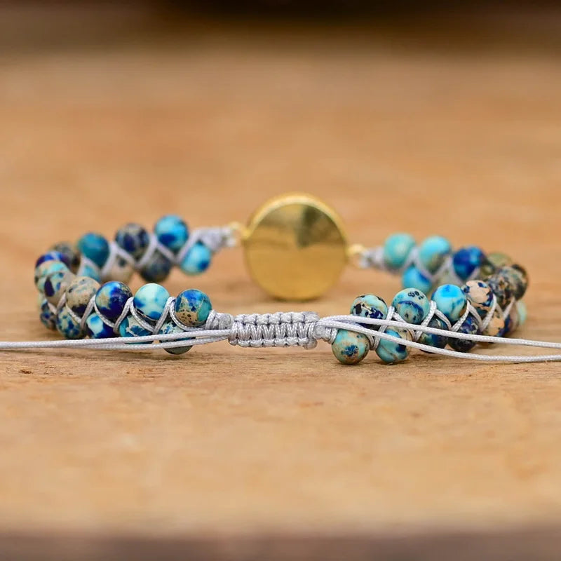 💙 Handgjort Blue Eye Opal Armband