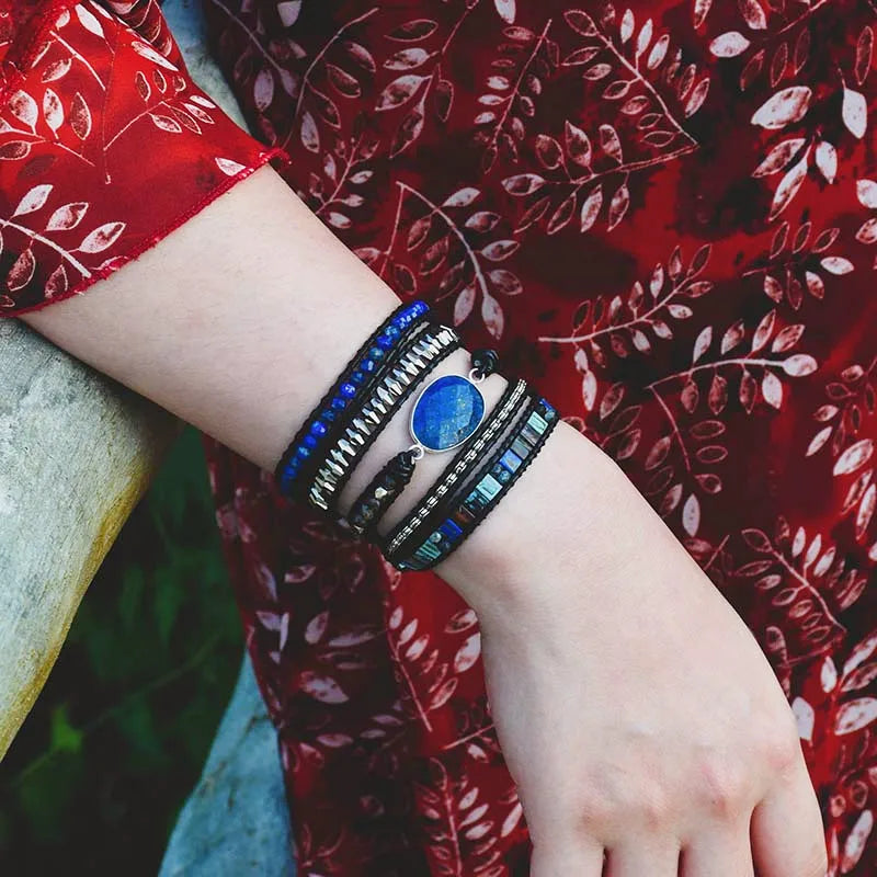💎 Lapis Lazuli-stenar Armband