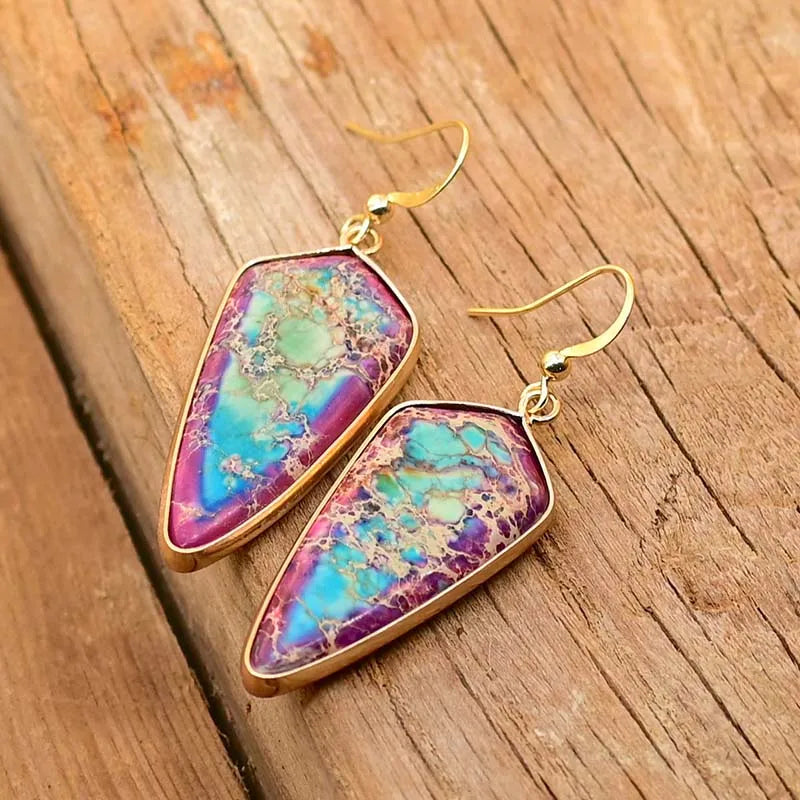 Imperial Jasper Arrow Örhängen