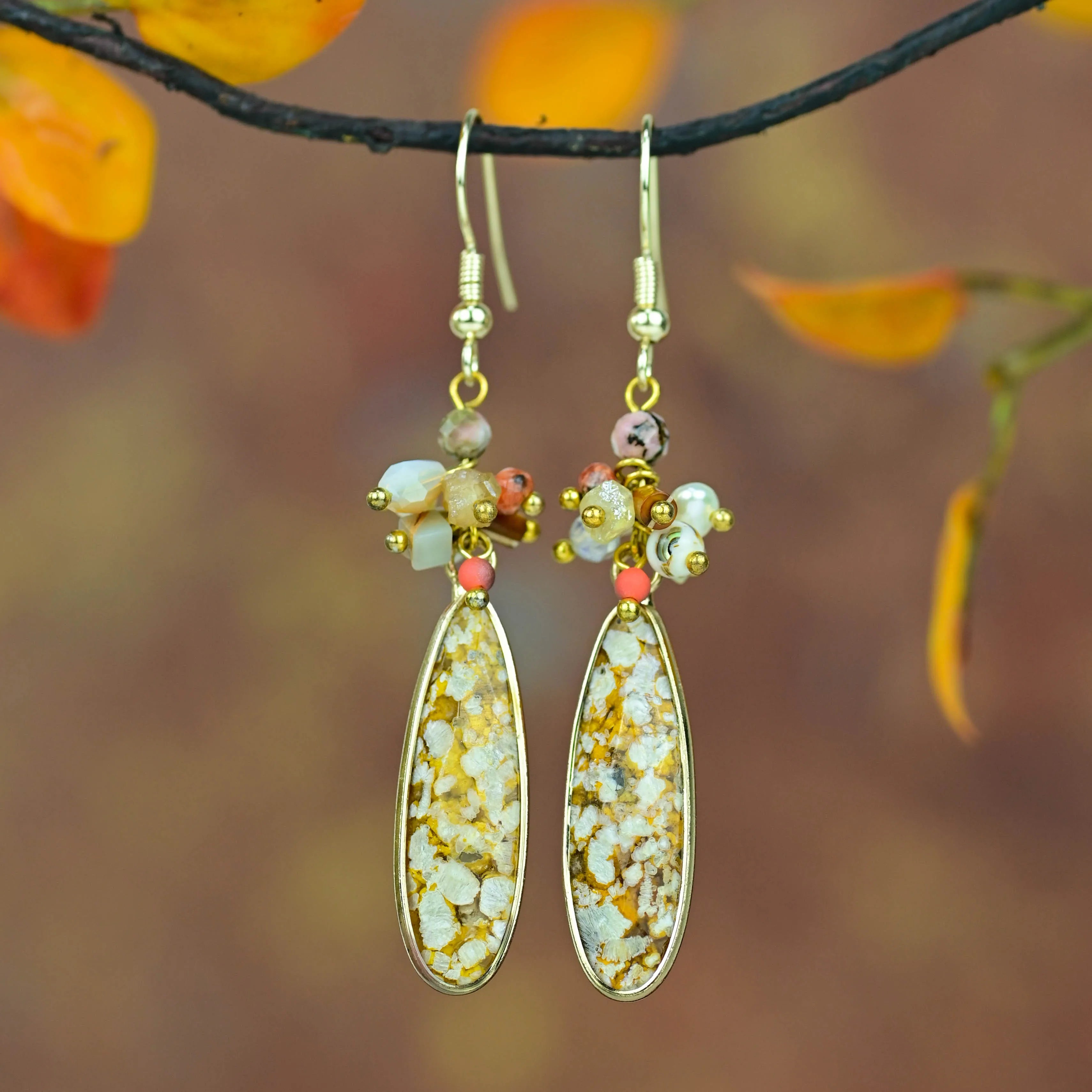 Ocean Agat Örhängen