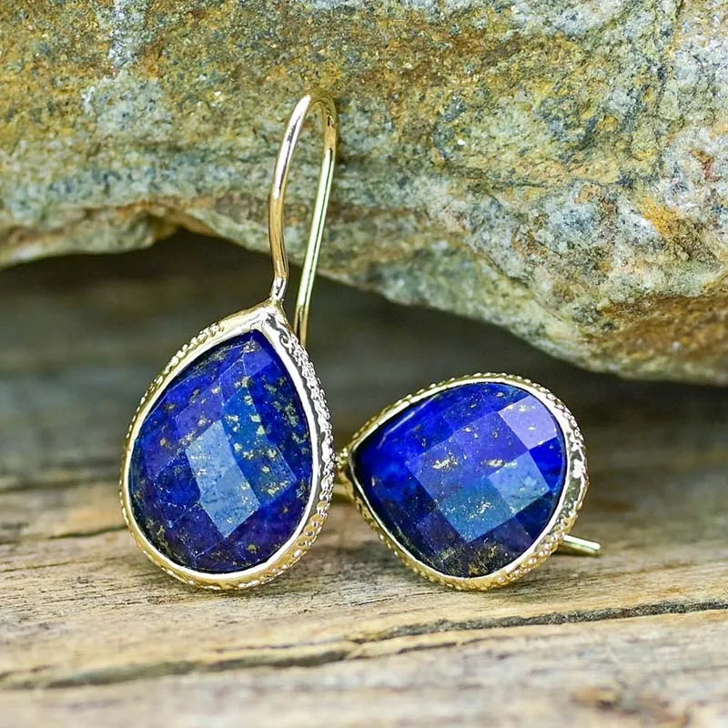 💙 Lapis Lazuli Drop Örhängen