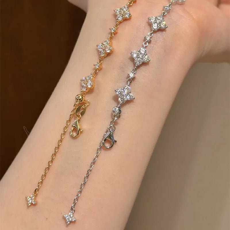 Klöver Zircon Armband