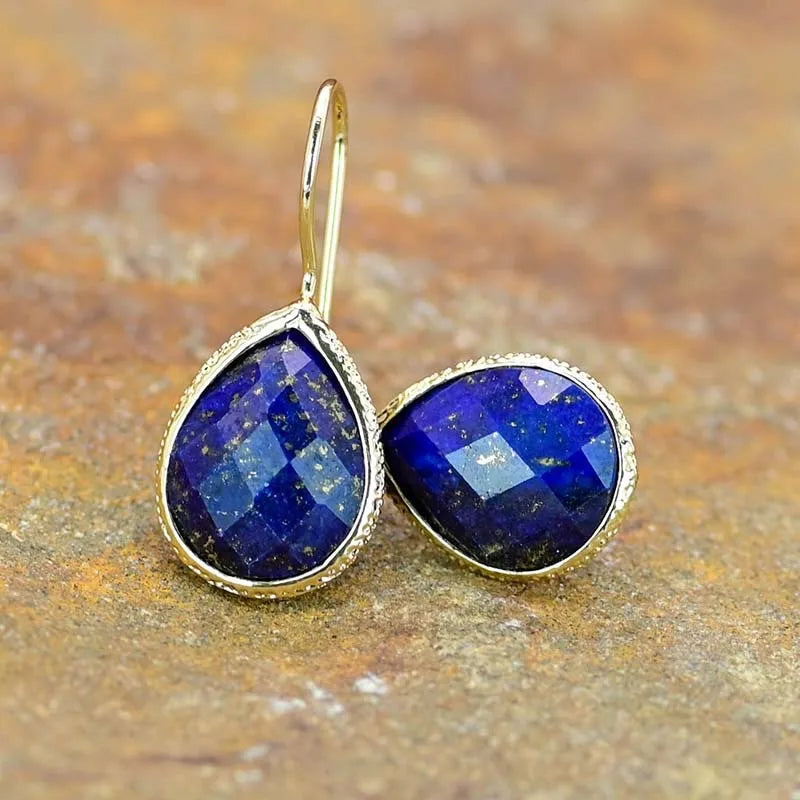 💙 Lapis Lazuli Drop Örhängen
