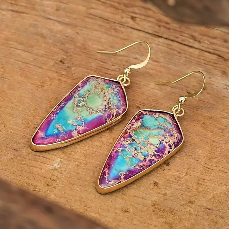 Imperial Jasper Arrow Örhängen