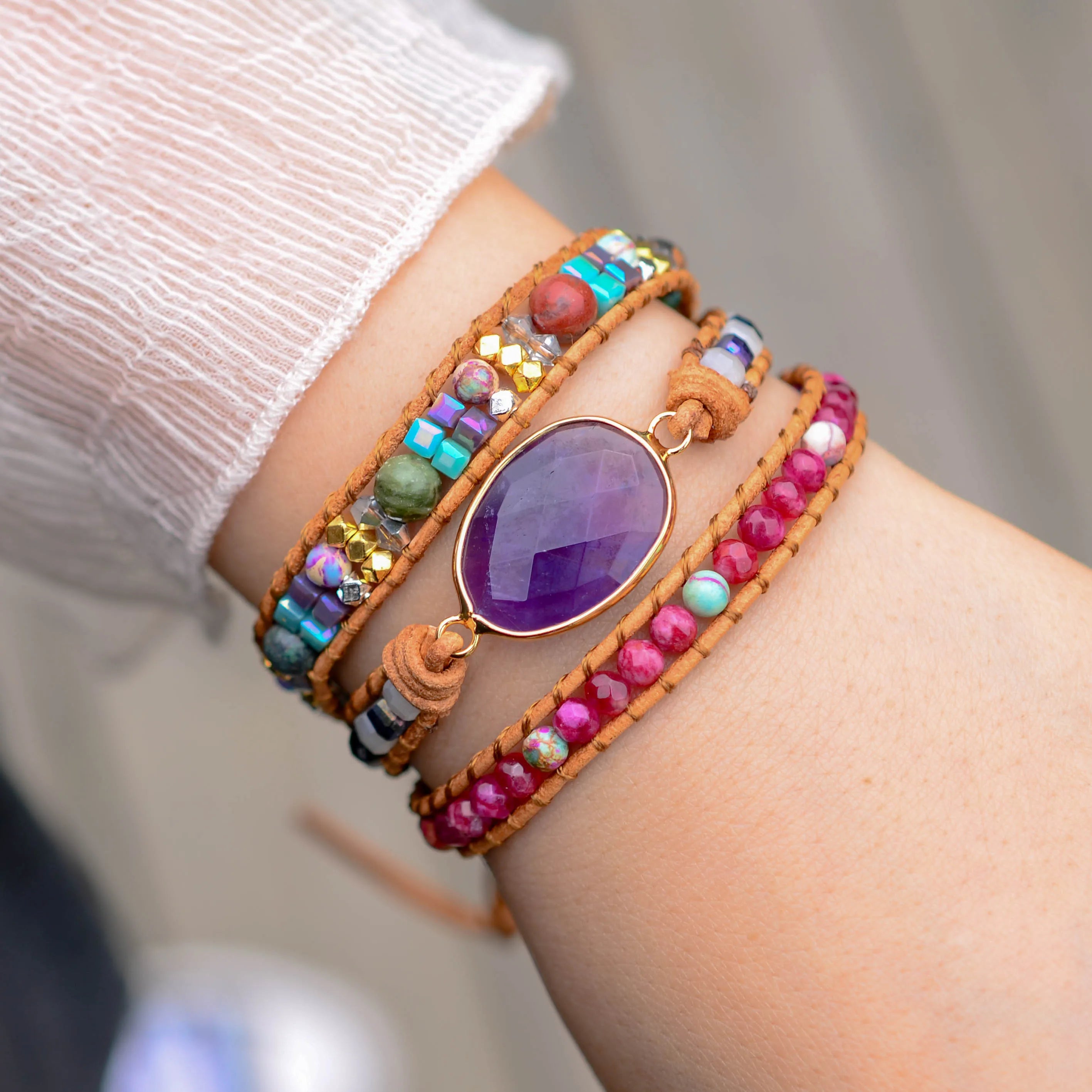 💜 Amethystens Magi Boho Armband