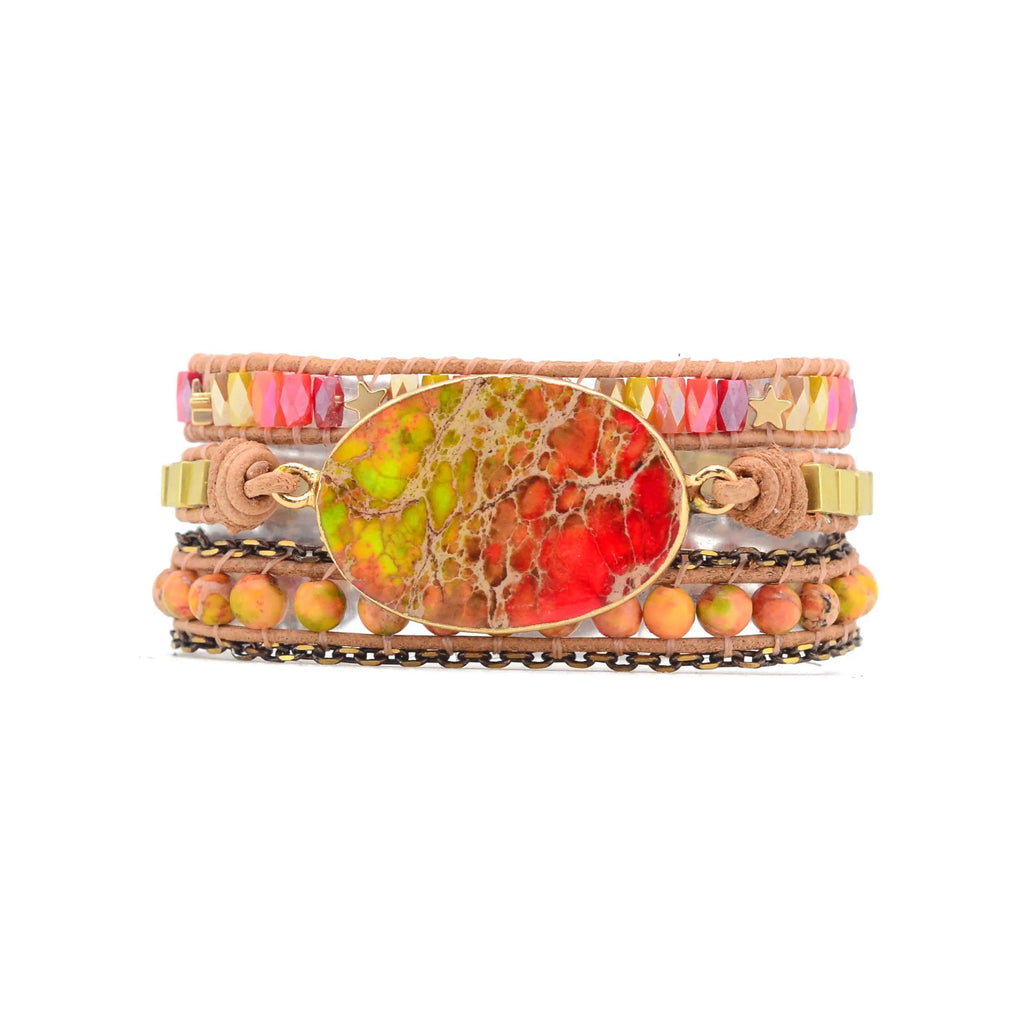 Emperor Jaspis Bohemiskt Armband