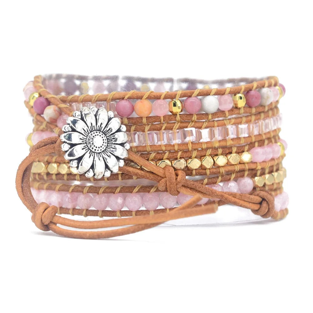 🌸 Rosenkvartsens Kraft Armband