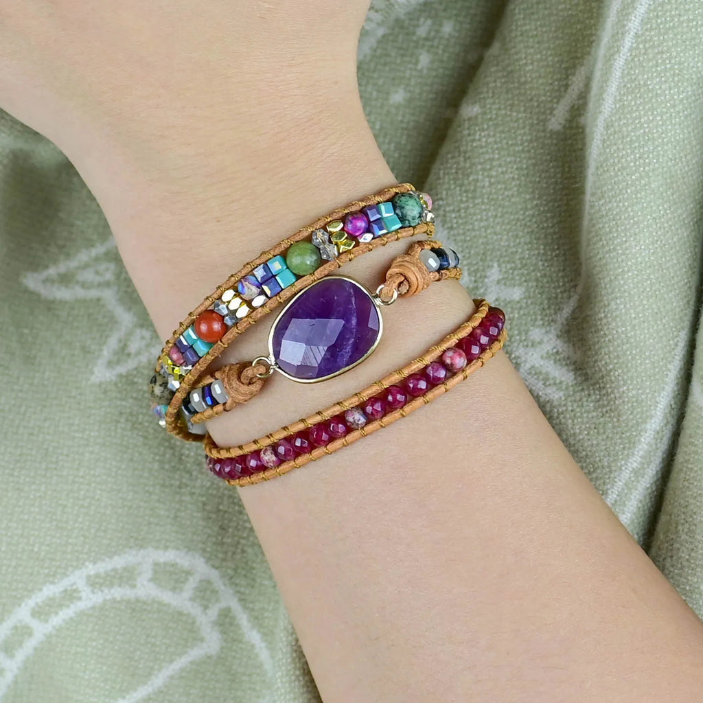 💜 Amethystens Magi Boho Armband