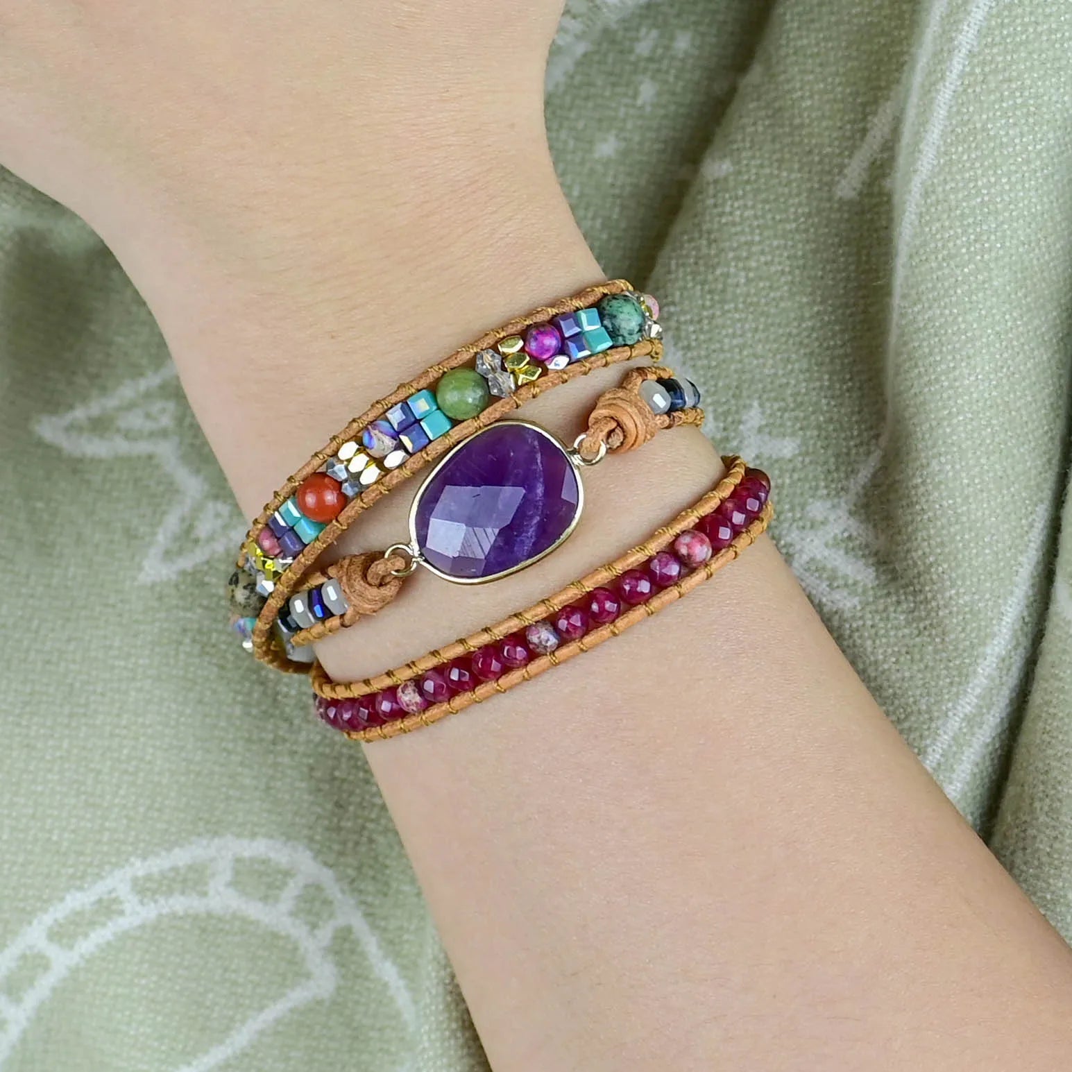 💜 Amethystens Magi Boho Armband
