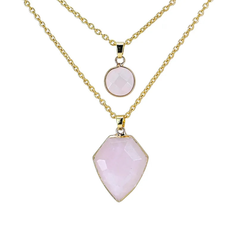 Sköld Bohemiskt Halsband Naturlig Sten