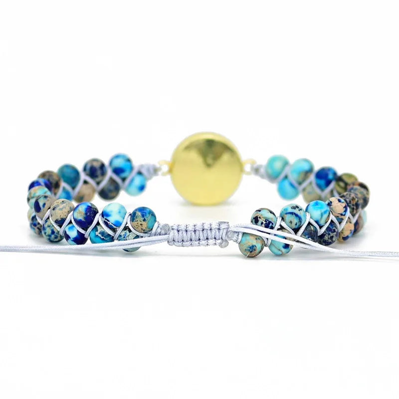 💙 Handgjort Blue Eye Opal Armband