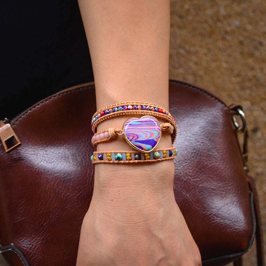 💖 Handgjort Emperor Sten Armband