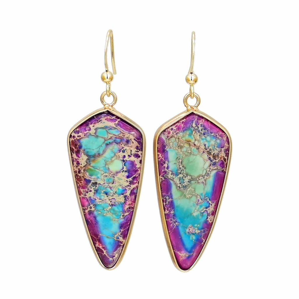Imperial Jasper Arrow Örhängen