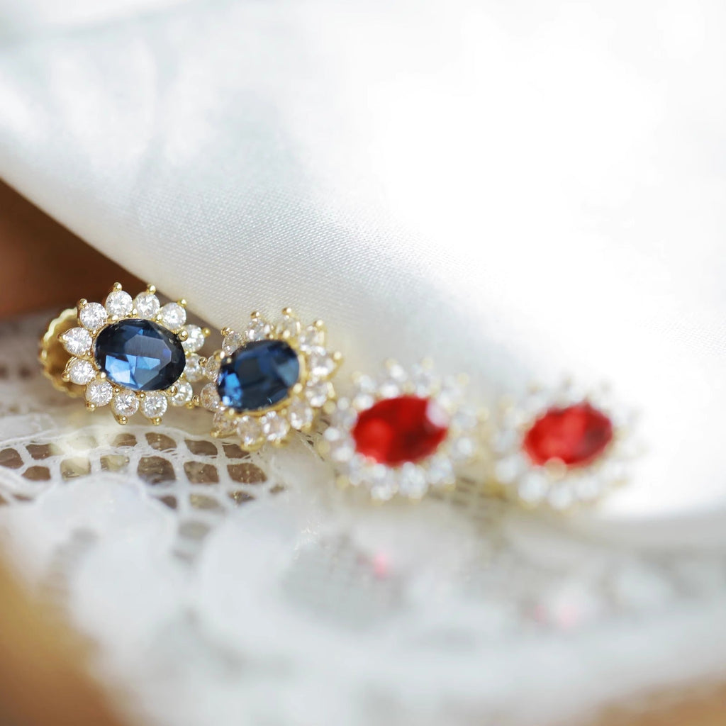 Romfärg Ruby Vintage Örhängen