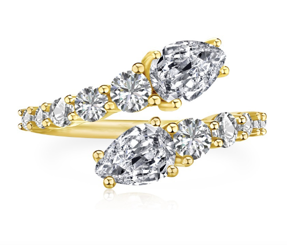 Päronformad Zircon Ring