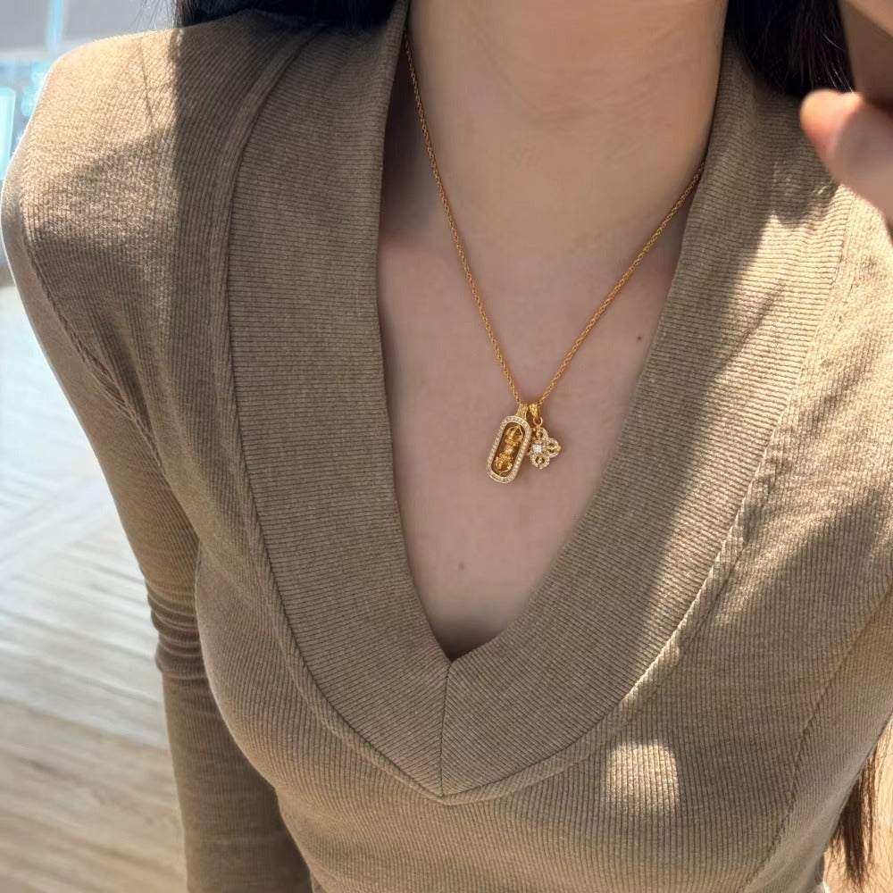 22K Guldpläterad Halsband