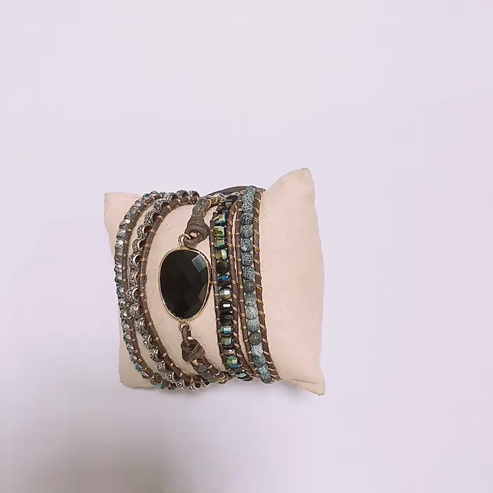 Svart Bohemiskt Armband