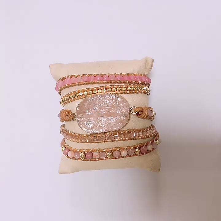 🌸 Rosenkvartsens Kraft Armband